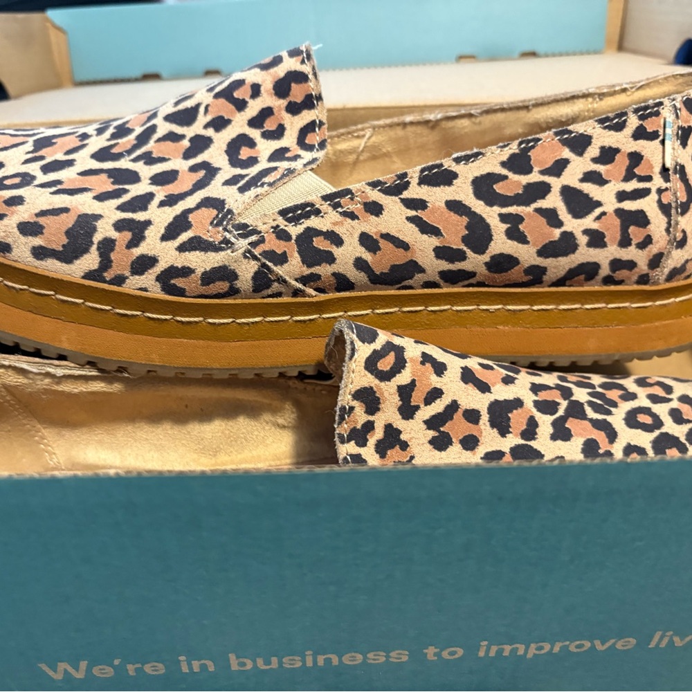 Toms Leopard Print Flats